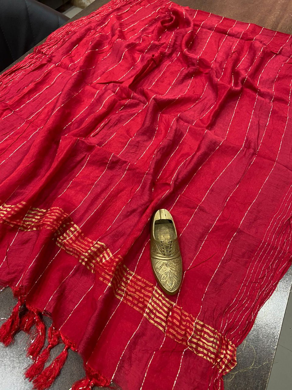 The Kazo Fancy Wear Wholesale Chanderi Plain Dupatta Collection